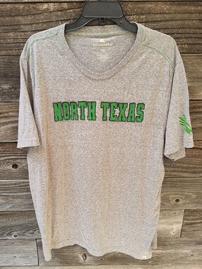 Colosseum Gray Tee with University Of North Texas Logo Mens Size XXL